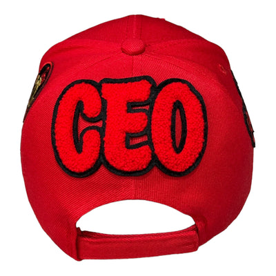 Remixed Boss Lady Baseball Cap (Red/Black)