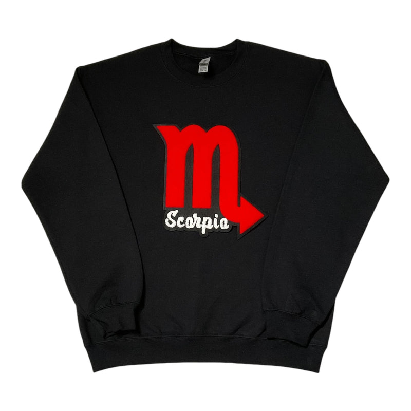 Scorpio Sign Sweatshirt (Red/Black) Please Allow 2 Weeks For Processing