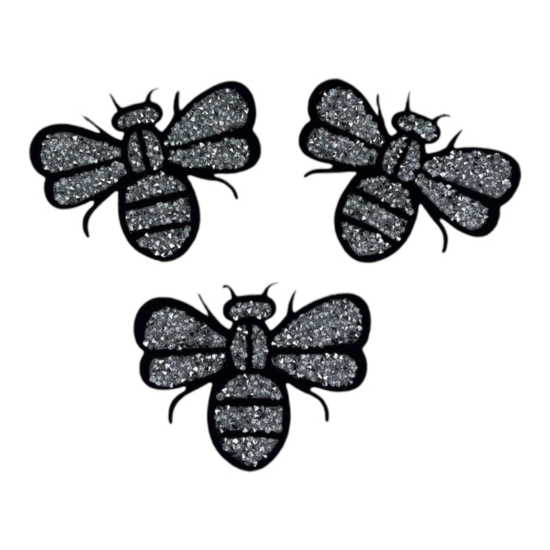 Rhinestone Bee Patch (3-Piece)