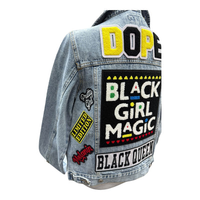 Black Girl Magic Jean Jacket (Small/Medium)