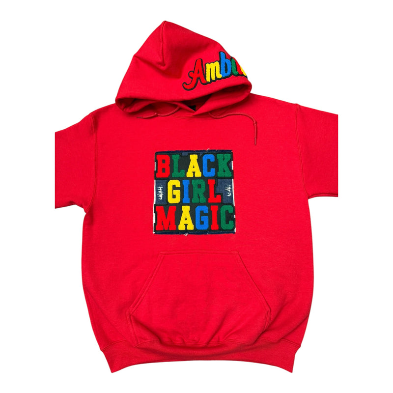 Remixed Black Girl Magic Short Sleeve Hoodie