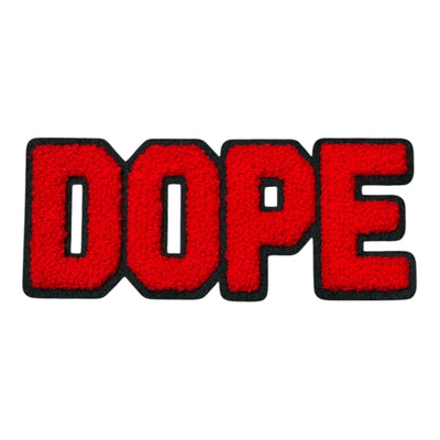 Chenille DOPE Patch (5.5 Inch) - Premium Quality Sew-On Patch for Hats