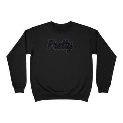 Pretty Sweatshirt Black on Black Unisex