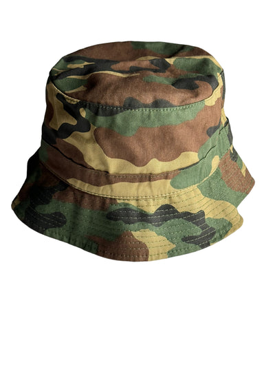 Camouflage Print Pretty Bucket Hat (Gold)