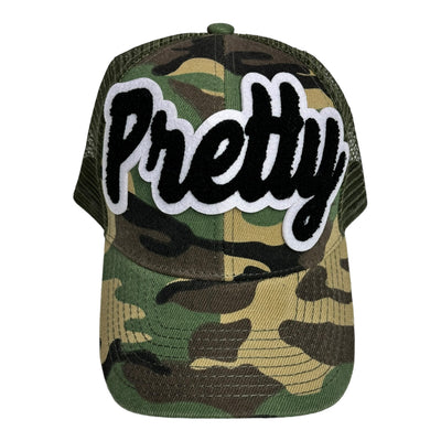 Pretty Trucker Hat With Mesh Back (Camouflage)