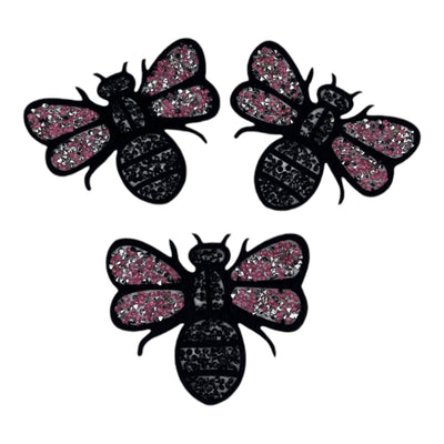 Rhinestone Bee Patch (3-Piece)