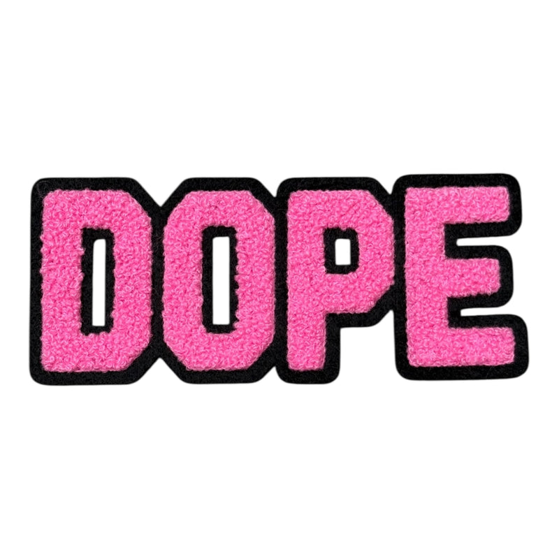 Chenille DOPE Patch (5.5 Inch) - Premium Quality Sew-On Patch for Hats