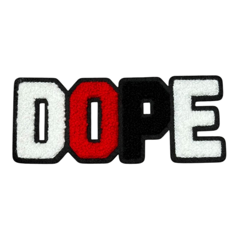 Chenille DOPE Patch (5.5 Inch) - Premium Quality Sew-On Patch for Hats
