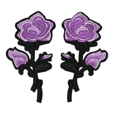 Flower Patch (2-Piece) Embroidered Iron-On Set (Excluded from the 70% off Promotion)