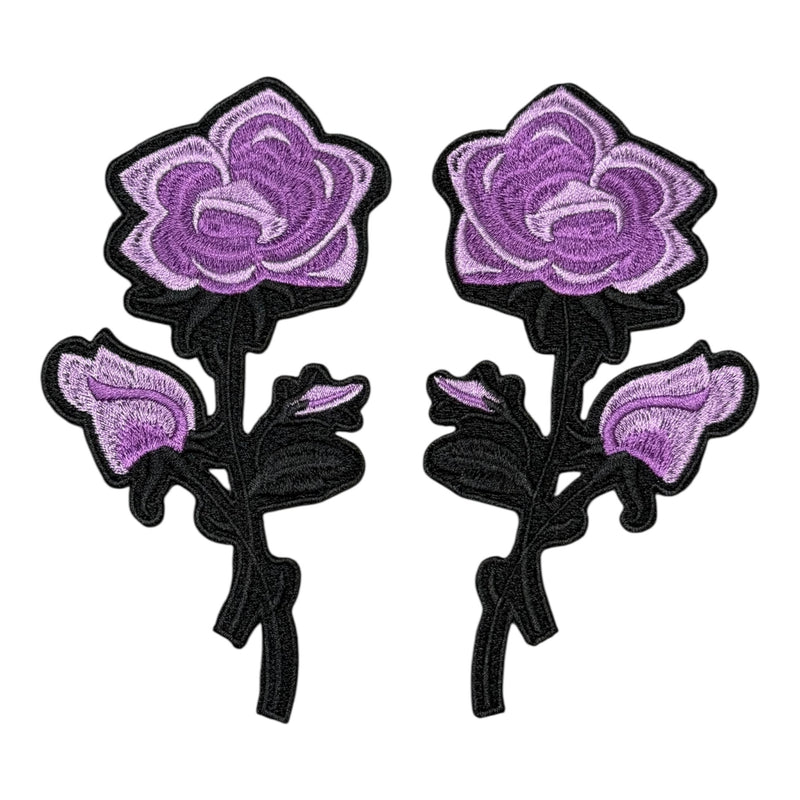 Flower Patch (2-Piece) Embroidered Iron-On Set (Excluded from the 70% off Promotion)