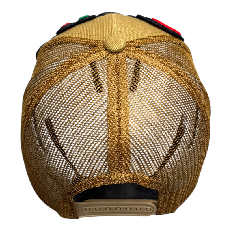 Pretty Trucker Hat (Tan/Multi) - Stylish Adjustable Fit