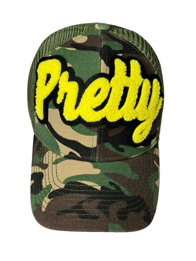 Pretty Hat With Mesh Back (Yellow/Camouflage) Reanna’s Closet 2