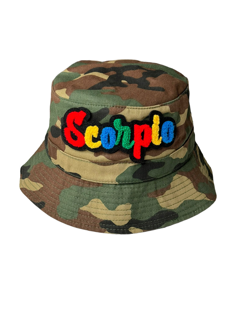 Camouflage Print Scorpio Bucket Hat (Multi)