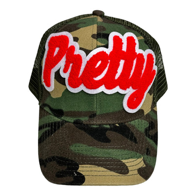 Pretty Trucker Hat With Mesh Back (Camouflage)