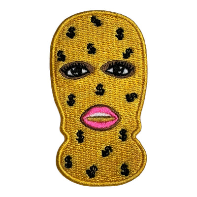 Black Girl With Ski Mask Patch ( 3 inch )