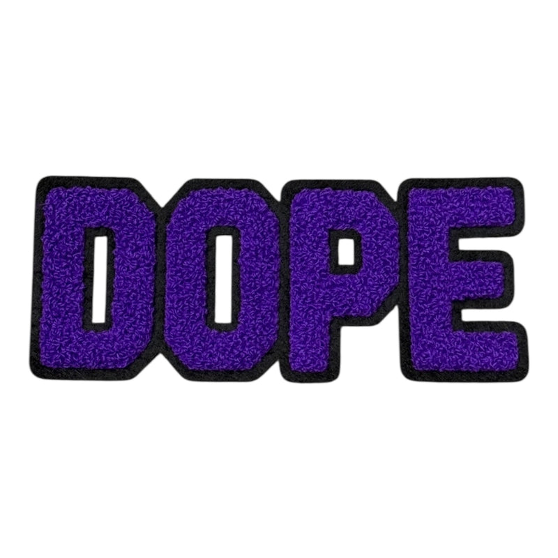 Chenille DOPE Patch (5.5 Inch) - Premium Quality Sew-On Patch for Hats