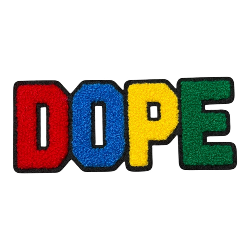 Chenille DOPE Patch (5.5 Inch) - Premium Quality Sew-On Patch for Hats
