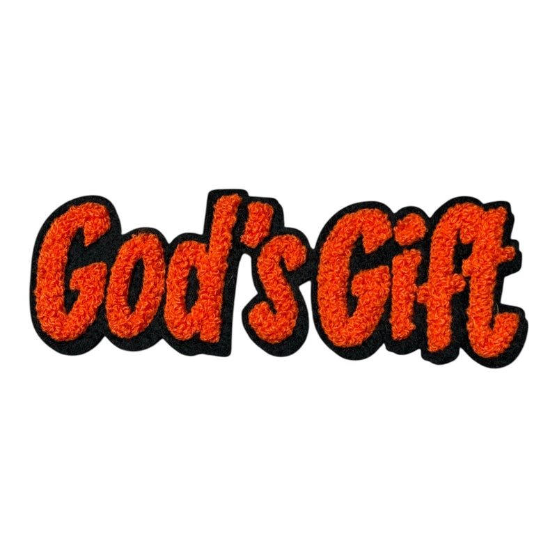 Chenille God’s Gift Patch (5.5 Inch) for Hats Sew-on (Excluded from the 70% off Promotion)