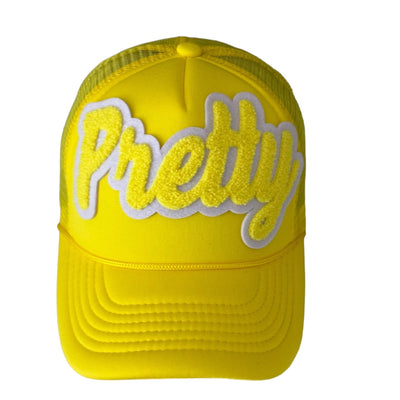 Pretty Hat, Foam Trucker Hat (Yellow) Reanna’s Closet 2