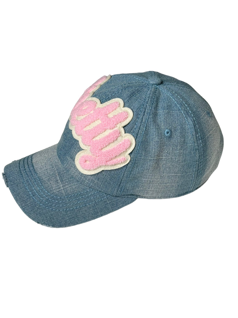Pretty Trucker Hat (Pink/Cream)