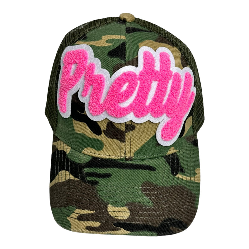 Pretty Trucker Hat With Mesh Back (Camouflage)