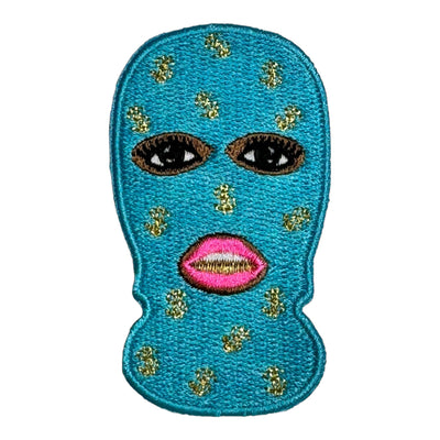 Black Girl With Ski Mask Patch ( 3 inch )