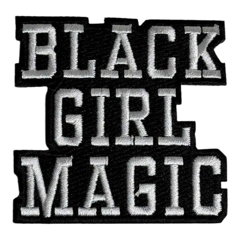 Black Girl Magic Patch (2.5 inch-White)