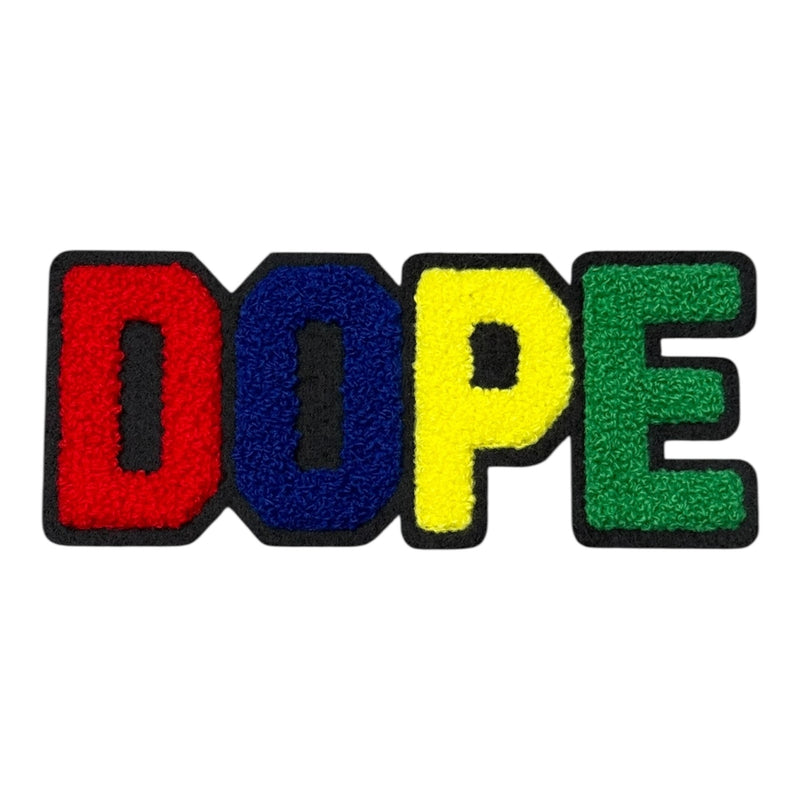 Chenille DOPE Patch (5.5 Inch) - Premium Quality Sew-On Patch for Hats
