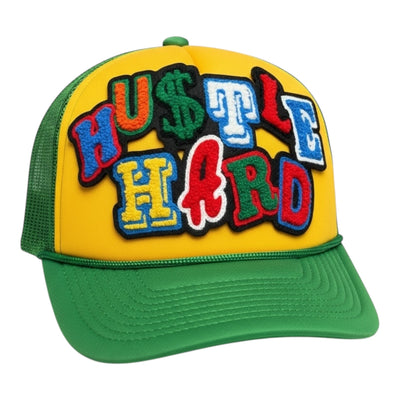 Remixed Hustle Hard Foam Trucker Hat Unisex
