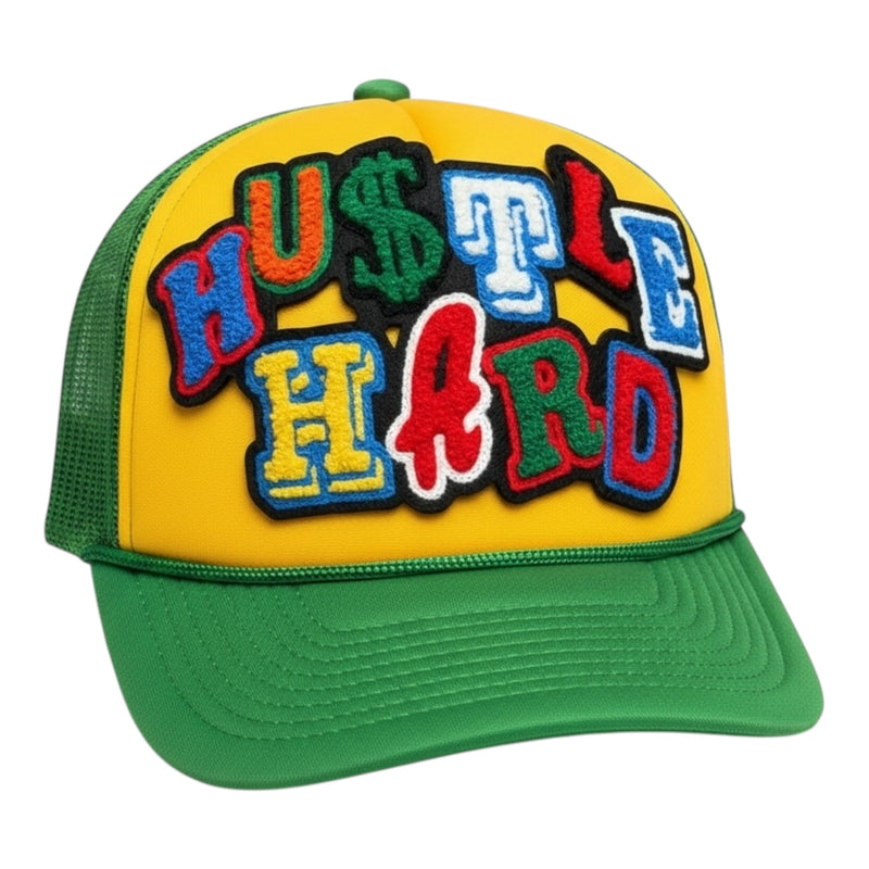 Remixed Hustle Hard Foam Trucker Hat Unisex