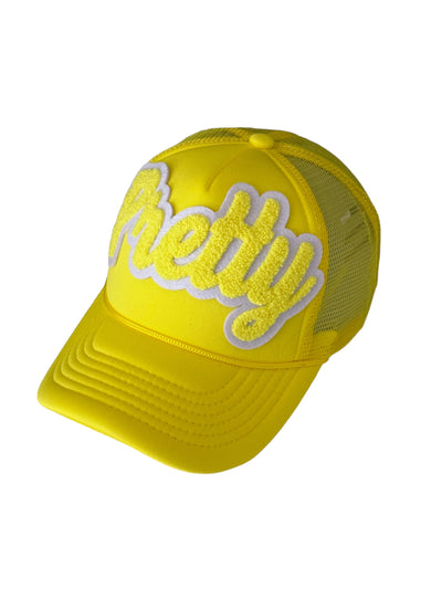 Pretty Hat, Foam Trucker Hat (Yellow)