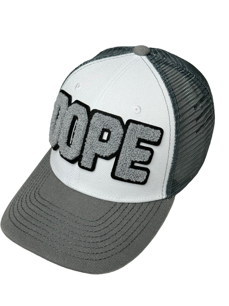 Dope Trucker Hat (Gray/White)