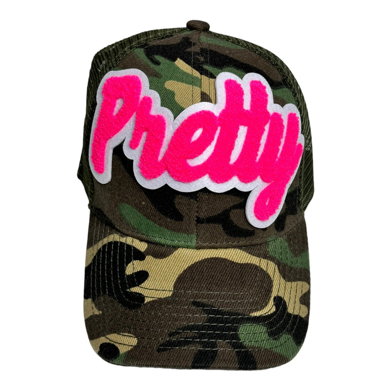 Pretty Trucker Hat With Mesh Back (Camouflage)