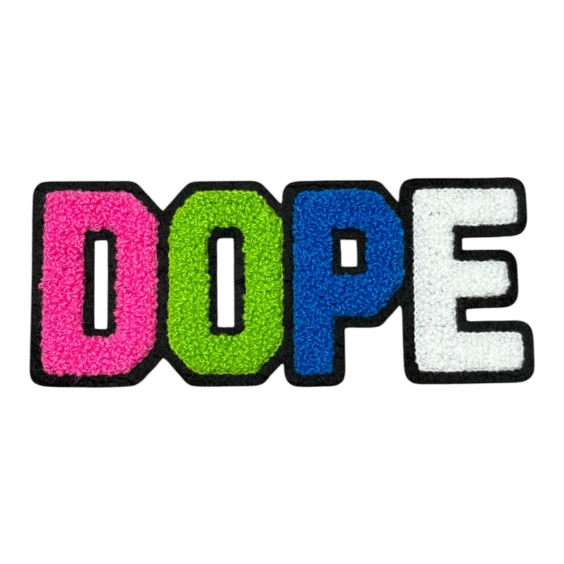 Chenille DOPE Patch (5.5 Inch) - Premium Quality Sew-On Patch for Hats