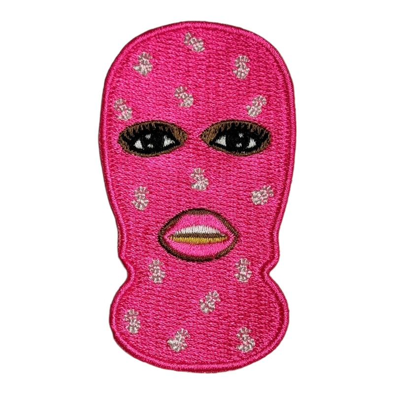 Black Girl With Ski Mask Patch ( 3 inch )