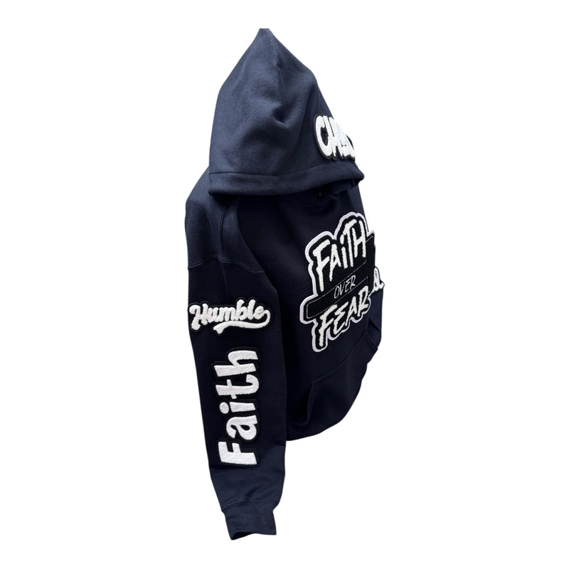 Faith Over Fear Hoodie (Black/White)