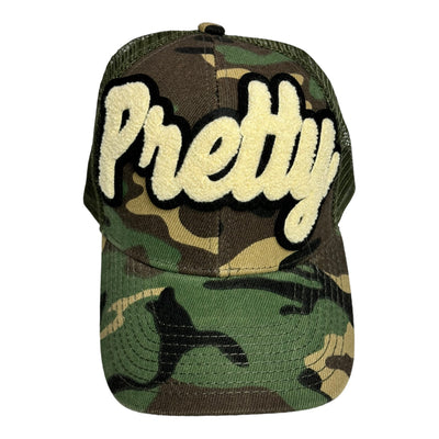 Pretty Trucker Hat With Mesh Back (Camouflage)