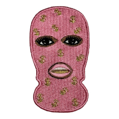 Black Girl With Ski Mask Patch ( 3 inch )