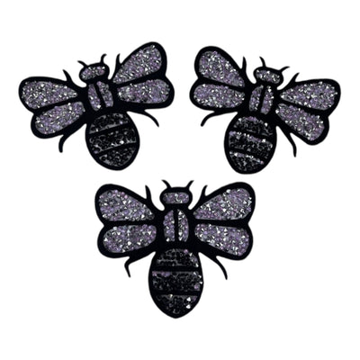 Rhinestone Bee Patch (3-Piece)