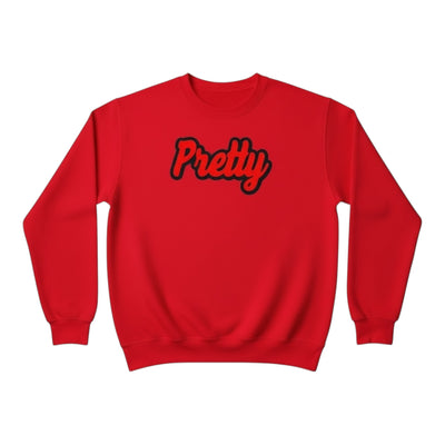 Pretty Sweatshirt (Red/Black) Unisex
