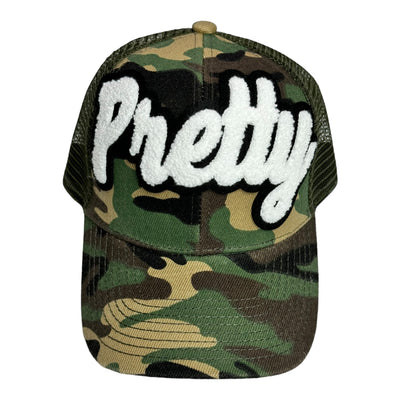 Pretty Trucker Hat With Mesh Back (Camouflage)