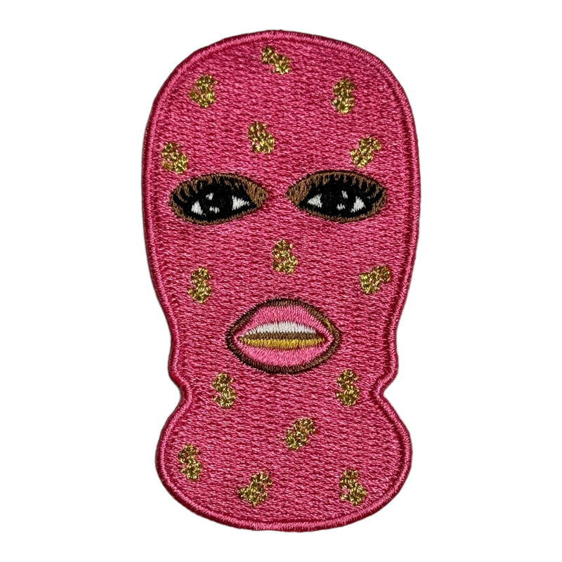 Black Girl With Ski Mask Patch ( 3 inch )