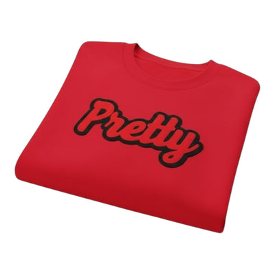Pretty Sweatshirt (Red/Black) Unisex