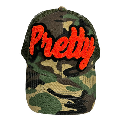 Pretty Trucker Hat With Mesh Back (Camouflage)