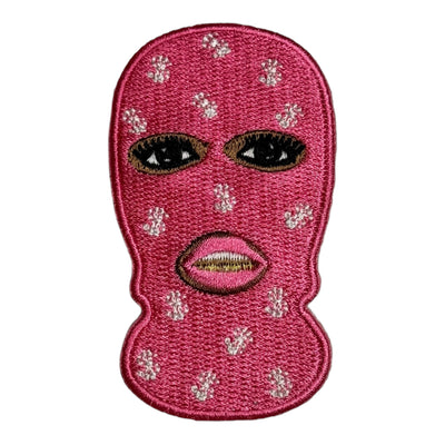 Black Girl With Ski Mask Patch ( 3 inch )