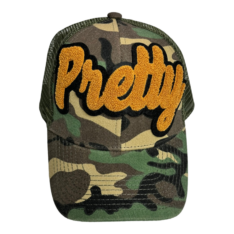 Pretty Trucker Hat With Mesh Back (Camouflage)