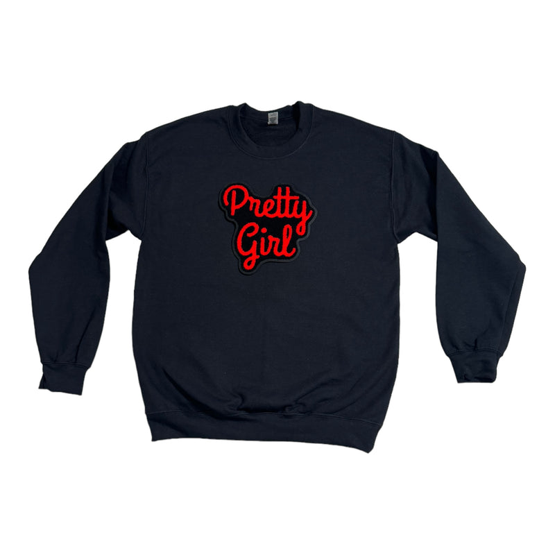 Customized Pretty Girl Sweatshirt (Red) - Please Allow 2 Weeks for Processing