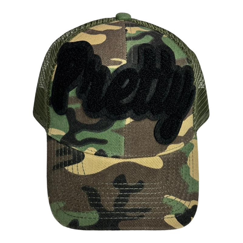 Pretty Trucker Hat With Mesh Back (Camouflage)