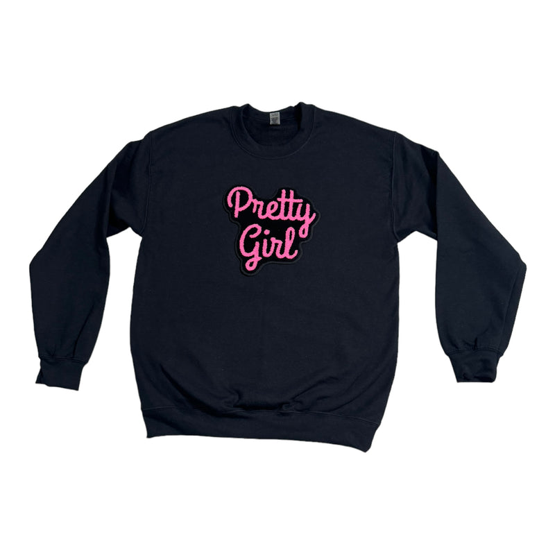 Customized Pretty Girl Sweatshirt (Pink) - Please Allow 2 Weeks for Processing