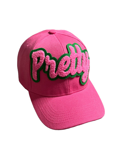 Pretty Baseball Cap (Pink/Green)